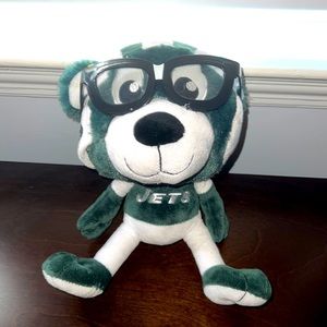 NEW YORK JETS plush Bear with glasses and pencil